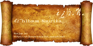Öhlbaum Nauzika névjegykártya